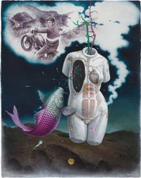 The Trip to the Yangmingshan of an Old-School Rider by Kuo Wei-Kuo contemporary artwork painting, mixed media