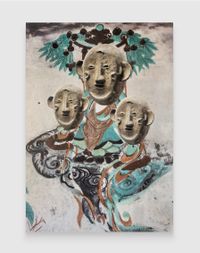 Evolution–South Wall of Mogao Cave No.172, Makonde Mask by XU ZHEN® contemporary artwork painting