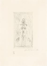 Femme nue de face à mi-corps by Alberto Giacometti contemporary artwork print