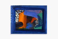 After Visiting David Hockney (second version) by Howard Hodgkin contemporary artwork painting