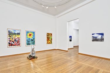 Exhibition view: Herbert Brandl, halcyon days, Knust Kunz Gallery Editions, Munich (7 February–17 February 2022). Courtesy Knust Kunz Gallery Editions.