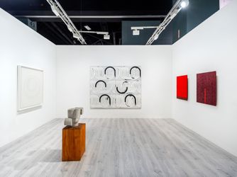 Installation view of Tina Kim Gallery | Booth A46 at Art Basel Miami Beach. Courtesy of Tina Kim Gallery. Photos by Charles Roussel.