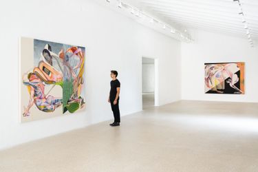 Exhibition view: Christina Quarles, Hauser & Wirth, Menorca (18 June–29 October 2023). © Christina Quarles. Courtesy the artist and Hauser & Wirth. Photo: Damian Griffiths.