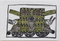 Tank by Jay Stuckey contemporary artwork works on paper, drawing