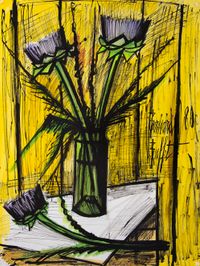 Fleurs d'artichauts by Bernard Buffet contemporary artwork painting, works on paper, drawing