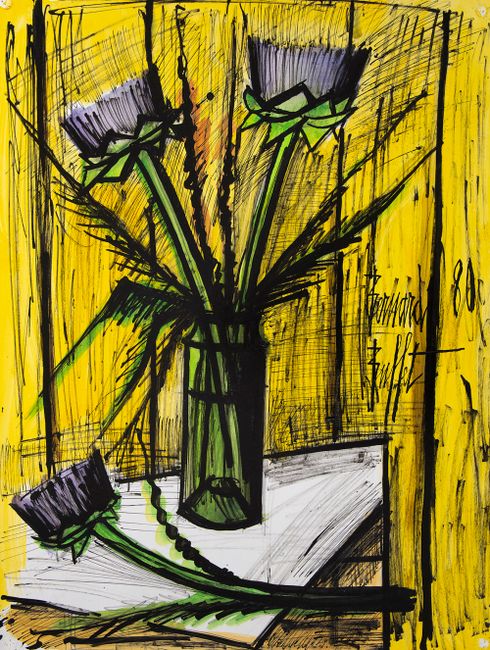 Fleurs d'artichauts by Bernard Buffet contemporary artwork