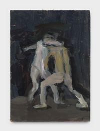Wrestlers by Janice Nowinski contemporary artwork painting, works on paper