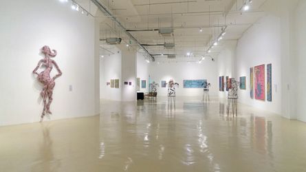Exhibition view: I GAK Murniasih, Shards Of My Dreams That Remain In My Consciousness, Gajah Gallery, Singapore (15 July–15 August 2021). Courtesy Gajah Gallery.