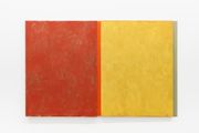 Terra vermelha e amarelo com ligações laraja e verde by Sérgio Sister contemporary artwork 1