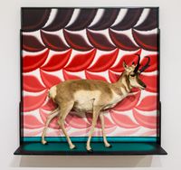 Pronghorn Diorama by Roger Brown contemporary artwork painting, sculpture, photography