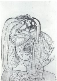La femme qui pleure I by Pablo Picasso contemporary artwork painting, print