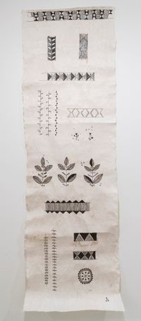 Pacific Sampler 1: Hiapo by Cora-Allan Wickliffe contemporary artwork textile