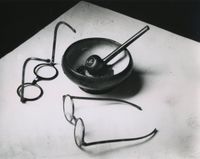 Mondrian's Glasses and Pipe by André Kertész contemporary artwork photography