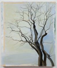 The Locust Trees 2/87 by Sylvia Plimack Mangold contemporary artwork painting, works on paper