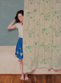 Stand Behind A Curtain by Chong Ai Lei contemporary artwork painting