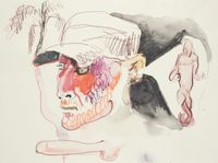 Untitled by Ben Quilty contemporary artwork drawing