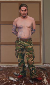 문신한 남자 Tatto Man by Ahn Chang Hong contemporary artwork painting