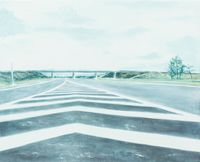 Roadway and good speed by Allan Balisi contemporary artwork painting, works on paper
