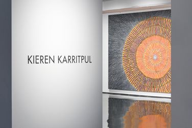 Exhibition view: Kieren Karritpul, Making the Ancestors Smile, Tolarno Galleries, Melbourne (29 October–19 November 2022). Courtesy Tolarno Galleries. Photo: Andrew Curtis.