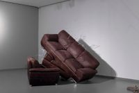 Wind of Things; brown sofa set by Sena Başöz contemporary artwork installation