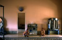 Employees, Morvi Palace by The Estate Of Raghubir Singh contemporary artwork photography