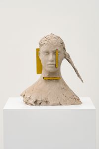 Composition with Yellow by Mark Manders contemporary artwork sculpture