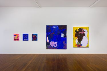 installation view, Tom Polo, Gareth Sansom, Jenny Watson: A Painting Show, Roslyn Oxley9 Gallery, Sydney (3 – 19 December 2020). photo: Luis Power