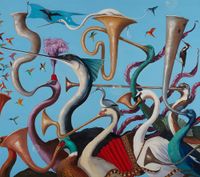 Hullabaloo by Joanna Braithwaite contemporary artwork painting