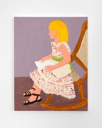 Rocking Chair Reader by March Avery contemporary artwork painting