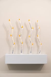 Precarious Candles by Mike HJ Chang contemporary artwork painting, sculpture