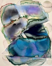 Slip Fault No.37 by Barbara Nicholls contemporary artwork painting, works on paper