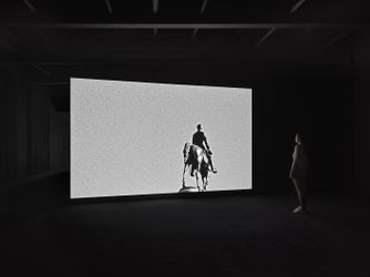 Installation view, Adam Pendleton, Adam Pendleton: Toy Soldier, Galerie Eva Presenhuber, Maag Areal, Zurich, 2022 © Adam Pendleton. Courtesy the artist and Galerie Eva Presenhuber