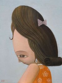 Girl with Pearl Earrings by Ji Xin contemporary artwork painting