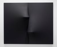 Nero (Black) by Agostino Bonalumi contemporary artwork mixed media