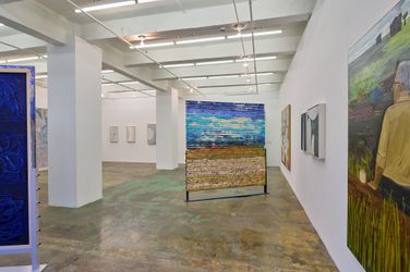 Exhibition view: Dona Nelson, ReFiguring, one painting at a time (1970 to 2022), Thomas Erben Gallery, New York (27 October–17 December 2022). Courtesy Thomas Erben Gallery.