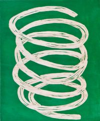Green doodle by Claudia Terstappen contemporary artwork sculpture