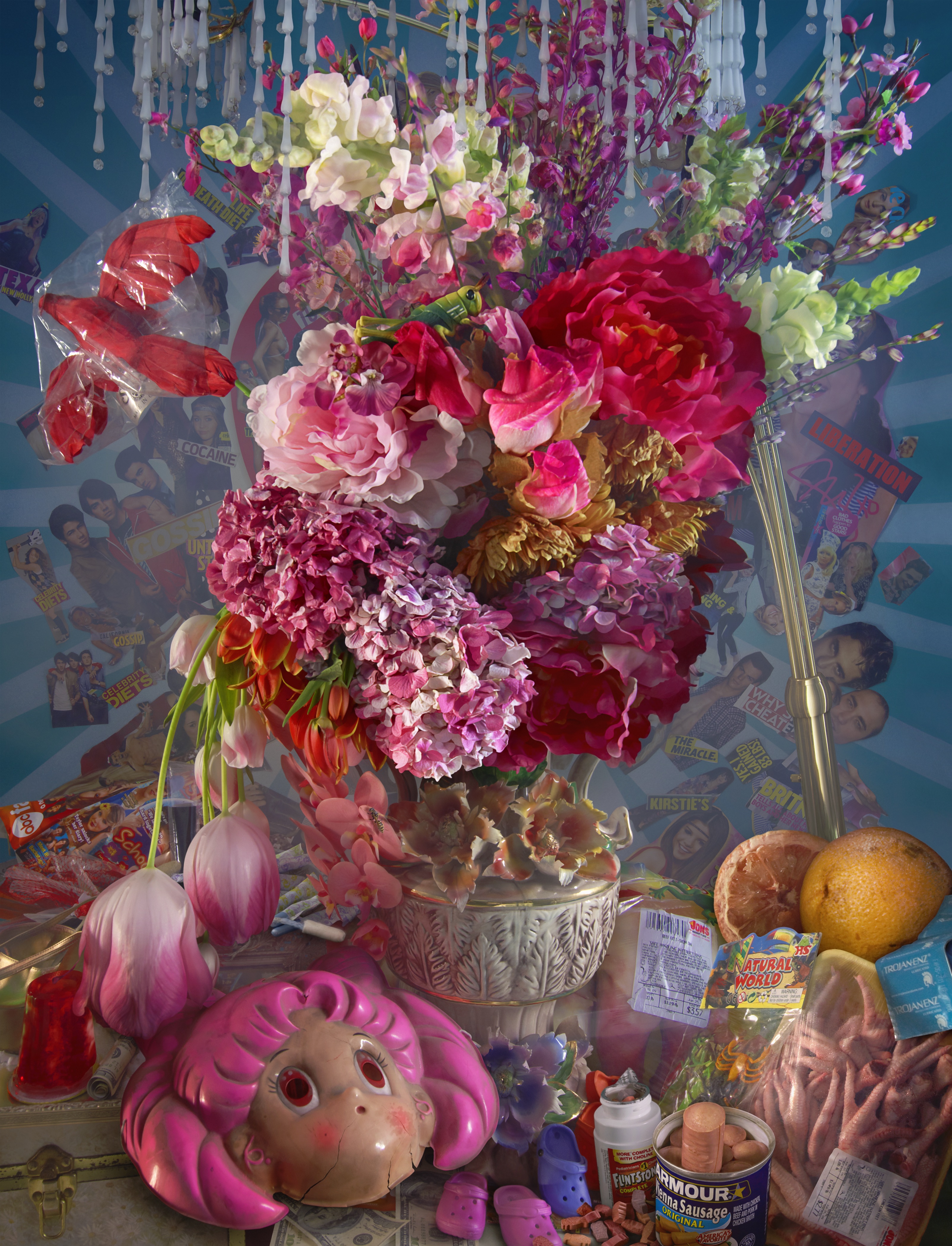 David lachapelleのハードケースに入った華やかな写真集 David lachapelleのハードケースに入った華やかな写真集