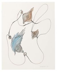 Flyger förbi by Carin Ellberg contemporary artwork painting, works on paper, drawing