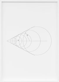 Study on Mach Waves Diagram by Andrea Galvani contemporary artwork works on paper, drawing