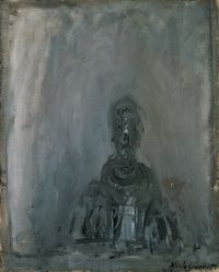 Buste d'homme (Bust of a Man) by Alberto Giacometti contemporary artwork painting