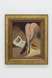 Apple, Book, Knife, Legs by Man Ray contemporary artwork painting
