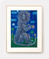 Lion by Mark Connolly contemporary artwork painting, works on paper, photography, print