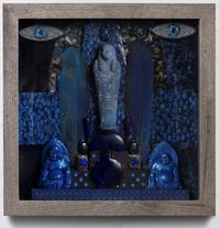 Legends in Blue by Betye Saar contemporary artwork sculpture, mixed media