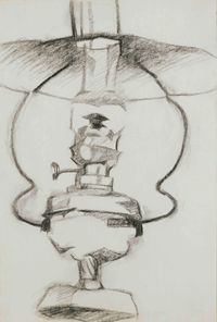 La lampe à pétrole by Juan Gris contemporary artwork painting, works on paper, drawing