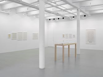 Exhibition view: Channa Horwitz, Lisson Gallery, New York (19 January–24 February 2018). © Estate of Channa Horwitz. Courtesy Lisson Gallery. Photo: George Darrell.