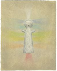 Yakalina - Visible and Invisible by Mark Ryden contemporary artwork works on paper