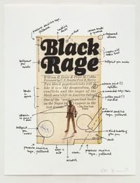 Black Rage by Glenn Ligon contemporary artwork print