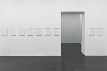 Exhibition view: Michael Krebber, Flat Finish, Galerie Buchholz. Cologne (11 November–23 December 2016). Courtesy Galerie Buchholz.