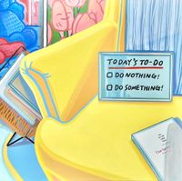today’s to do by Momo Kim contemporary artwork painting
