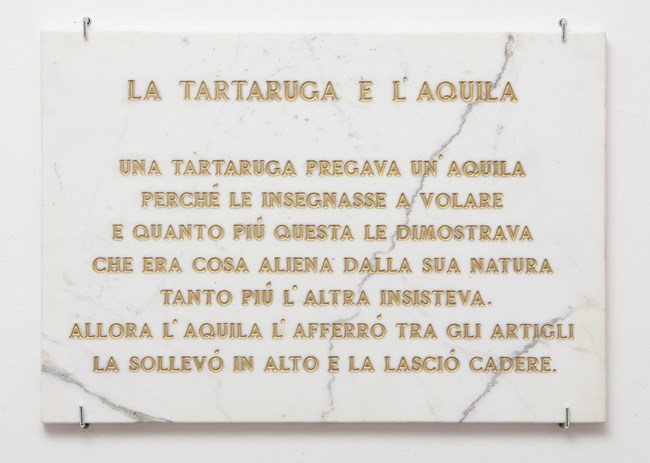 La tartaruga e l'aquila, by Salvo contemporary artwork